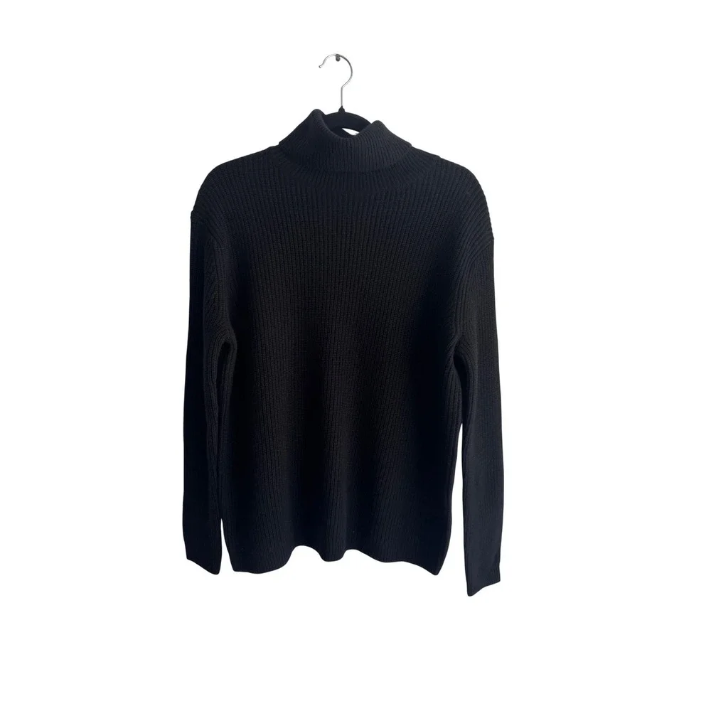 Quince 100% Mongolian Cashmere Ribbed Turtleneck Sweater Womens